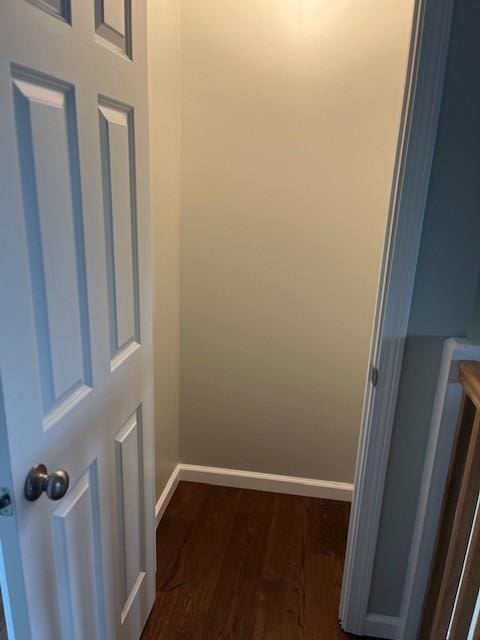 99 Ayda Rose Ave, West Warwick, RI 02893 - corridor featuring baseboards and dark wood-style floors