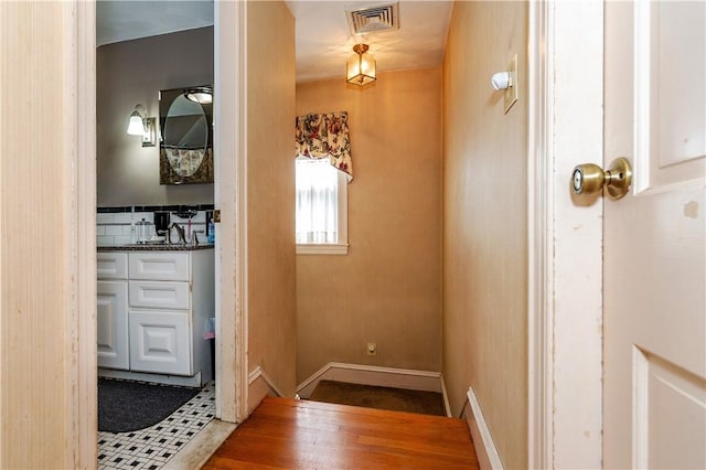 64 Riverfarm Rd, Cranston, RI 02910 - hallway featuring wood finished floors