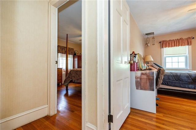 64 Riverfarm Rd, Cranston, RI 02910 - corridor with wood finished floors and healthy amount of natural light