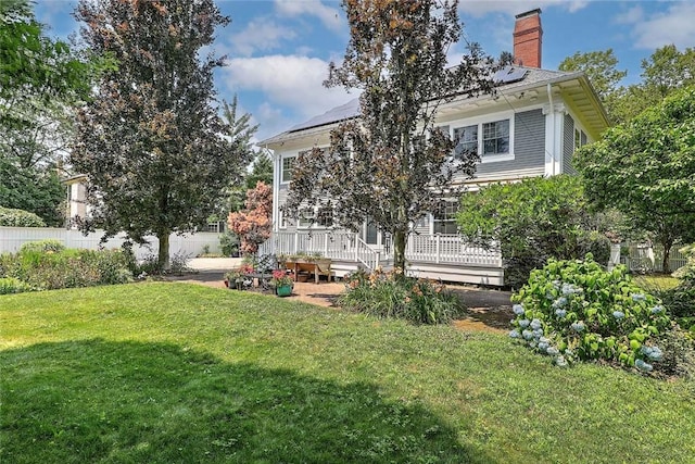 29 Orchard Ave, Providence, RI 02906 - view of yard featuring a deck