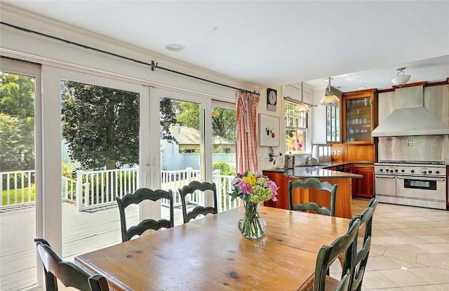 29 Orchard Ave, Providence, RI 02906 - dining area featuring light tile patterned floors