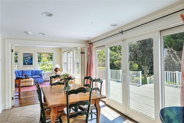 29 Orchard Ave, Providence, RI 02906 - dining area featuring light tile patterned flooring