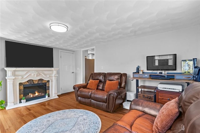 160 Coburn St, Warwick, RI 02889 - living area with wood finished floors and a glass covered fireplace