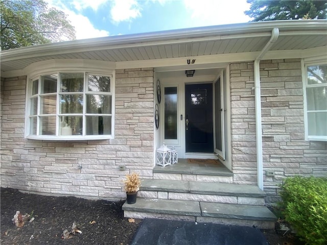 109 Cobble Hill Rd, Lincoln, RI 02865 - property entrance with stone siding