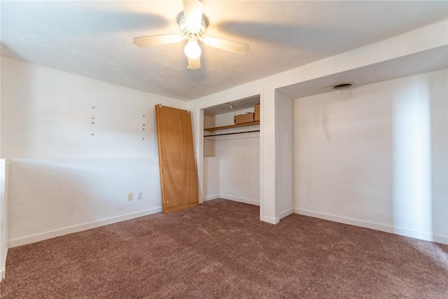 14 Gateway Ct, Warwick, RI 02889 - unfurnished bedroom featuring carpet floors, a closet, and a ceiling fan