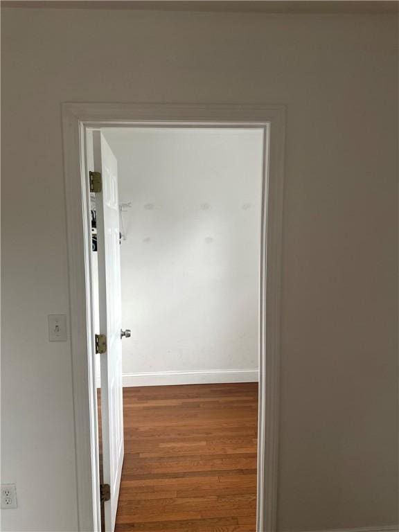 6 Larkspur Rd, Warwick, RI 02886 - corridor featuring wood finished floors and baseboards