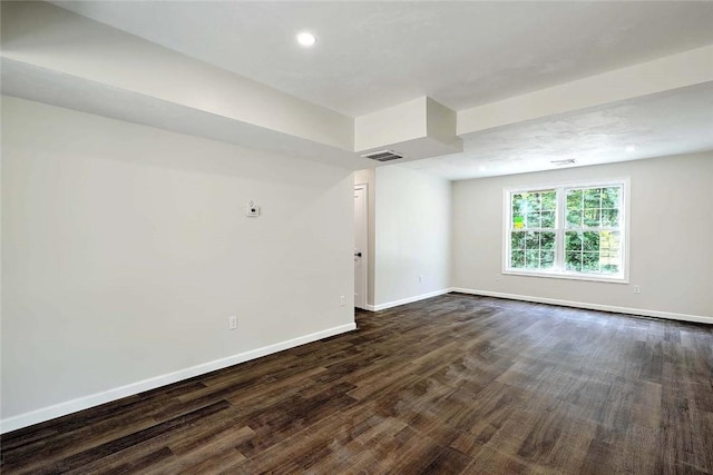 25 Walling Rd, Burrillville, RI 02830 - empty room with dark wood finished floors and recessed lighting