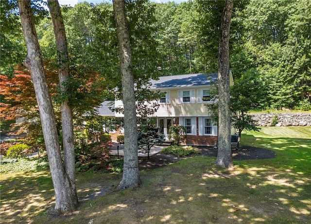 2 Elizabeth Ann Dr, Johnston, RI 02919 - colonial home with brick siding and a front yard