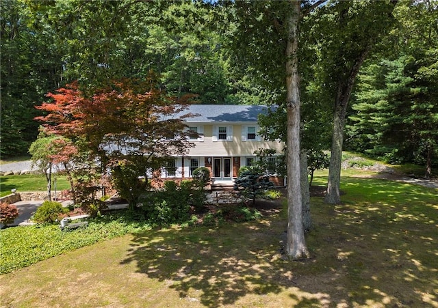 2 Elizabeth Ann Dr, Johnston, RI 02919 - view of front facade featuring a front lawn