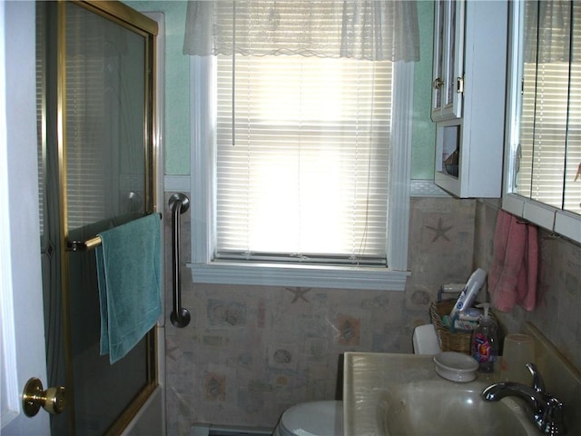 115 Slater Park Ave, Pawtucket, RI 02861 - full bath with toilet and combined bath / shower with glass door