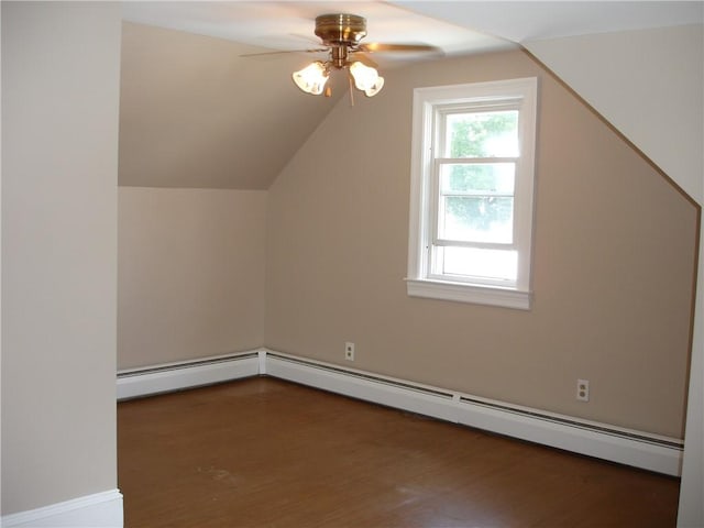 115 Slater Park Ave, Pawtucket, RI 02861 - bonus room with a ceiling fan, lofted ceiling, and wood finished floors