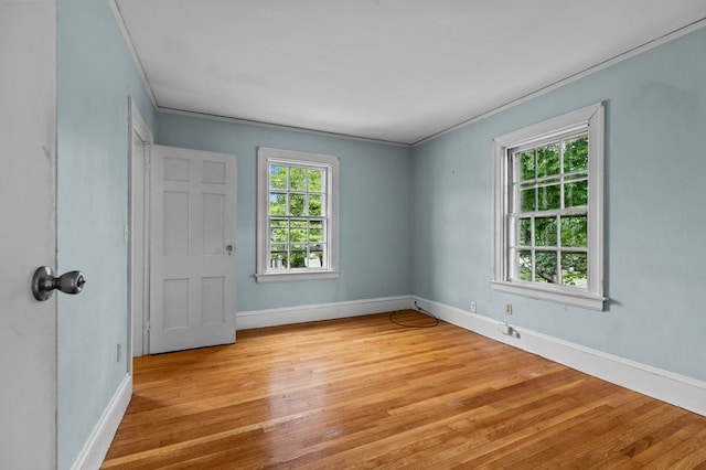 189 Butler Ave, Providence, RI 02906 - spare room with crown molding and wood finished floors