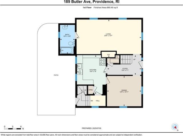 189 Butler Ave, Providence, RI 02906 - view of home floor plan