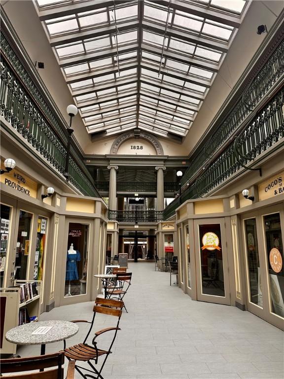 65 Weybosset St Unit 314, Providence, RI 02903 - building lobby featuring high vaulted ceiling