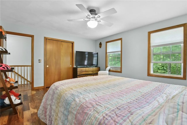6 Ferris Dr, Coventry, RI 02816 - bedroom featuring wood finished floors and ceiling fan