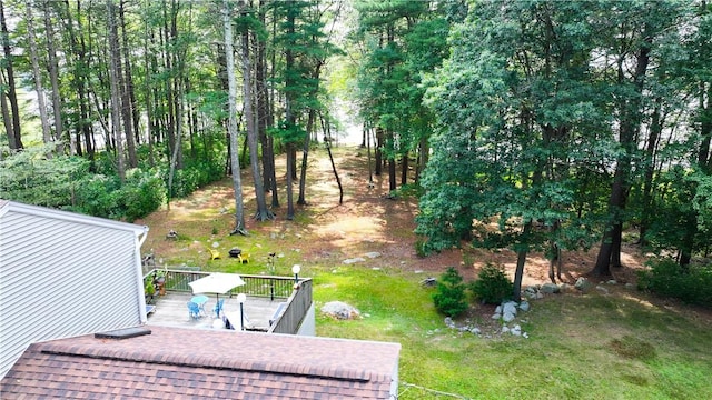 6 Ferris Dr, Coventry, RI 02816 - view of green lawn with a deck