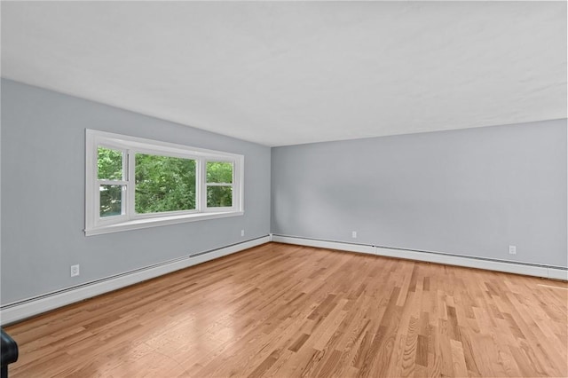 7 Antony Ave, Bristol, RI 02809 - spare room featuring wood finished floors and a baseboard heating unit