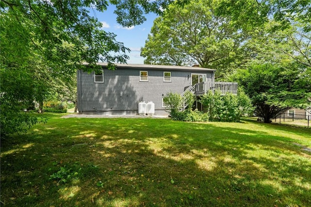 7 Antony Ave, Bristol, RI 02809 - back of house with a yard and a deck