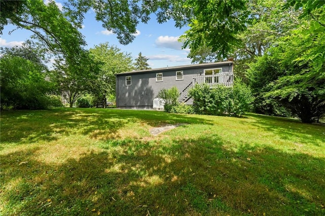 7 Antony Ave, Bristol, RI 02809 - view of green lawn with stairs