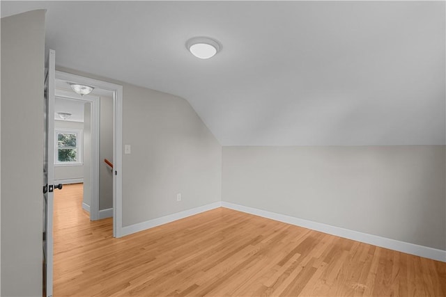 14 Gladding St, Bristol, RI 02809 - bonus room featuring light wood-type flooring and vaulted ceiling