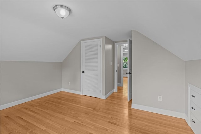 14 Gladding St, Bristol, RI 02809 - bonus room featuring light wood finished floors and vaulted ceiling