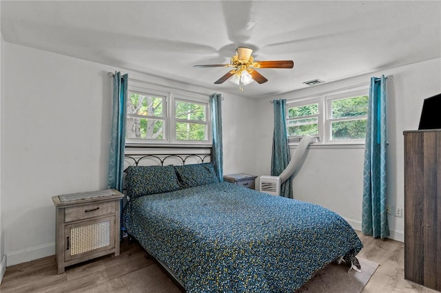 190 White Ave, Warwick, RI 02889 - bedroom featuring wood finished floors and ceiling fan