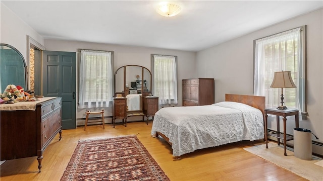 12 Lampercock Ln, Lincoln, RI 02865 - bedroom featuring light wood-type flooring and baseboard heating