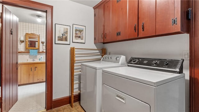 12 Lampercock Ln, Lincoln, RI 02865 - laundry room with separate washer and dryer and cabinet space
