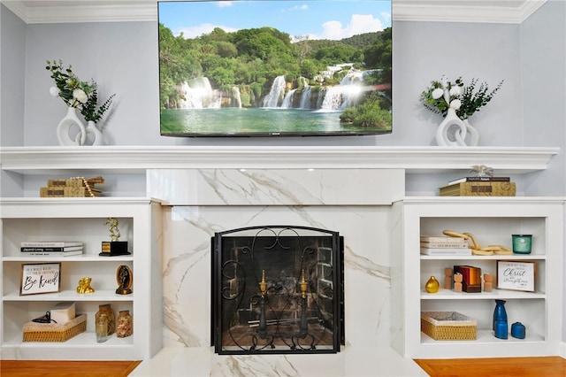 62 Bristol Ave, Pawtucket, RI 02861 - detailed view of a fireplace and ornamental molding