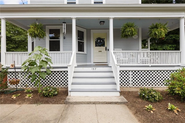 157 Arnold Ave, Cranston, RI 02905 - property entrance featuring covered porch