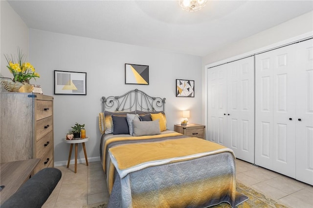 132 Hoffman Ave Unit 116, Cranston, RI 02920 - bedroom with light tile patterned floors and a closet