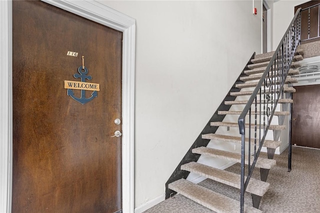 132 Hoffman Ave Unit 116, Cranston, RI 02920 - stairs featuring carpet floors and baseboards