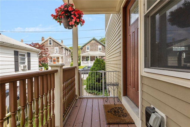 13 Vaughan Ave, Newport, RI 02840 - porch with cooling unit, a residential view, and heating unit