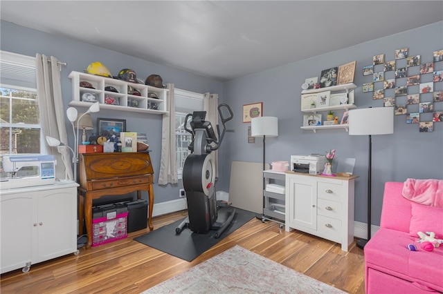 13 Vaughan Ave, Newport, RI 02840 - workout room with wood finished floors
