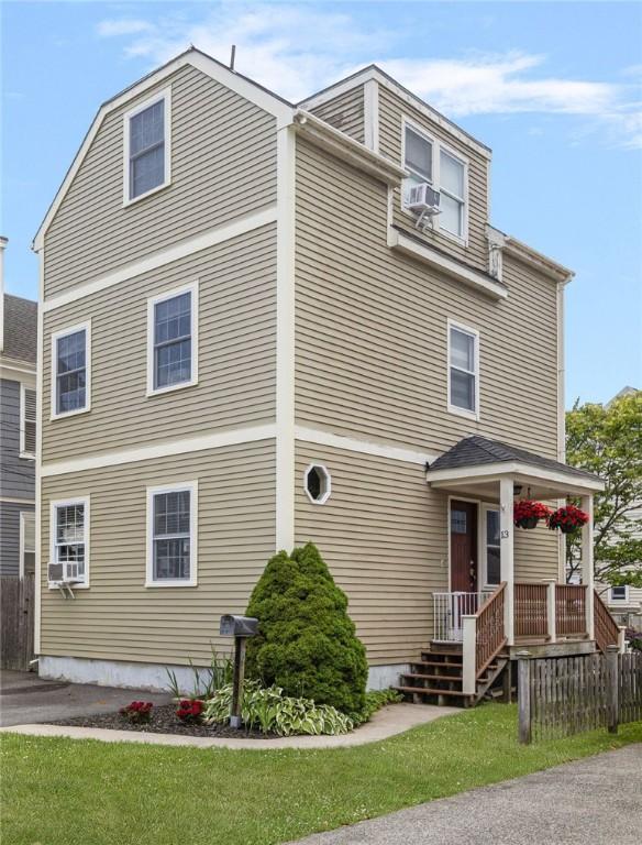 13 Vaughan Ave, Newport, RI 02840 - view of front of property featuring covered porch