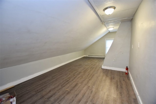92 Jefferson St, Pawtucket, RI 02860 - bonus room featuring a baseboard heating unit, wood finished floors, and lofted ceiling
