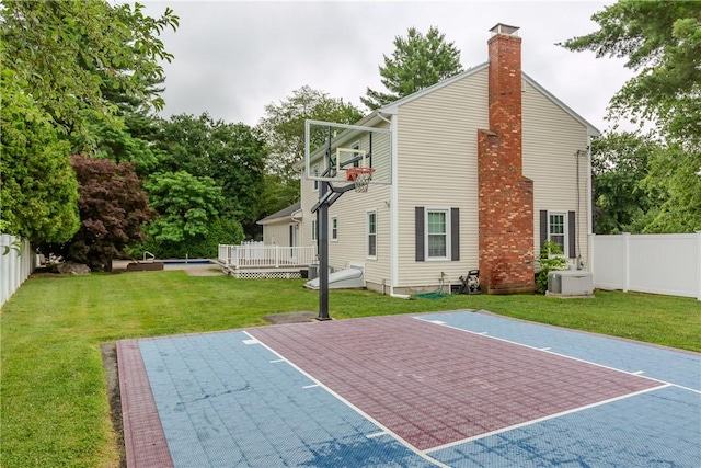11 Greenbrier Rd, Smithfield, RI 02828 - view of basketball court with basketball court