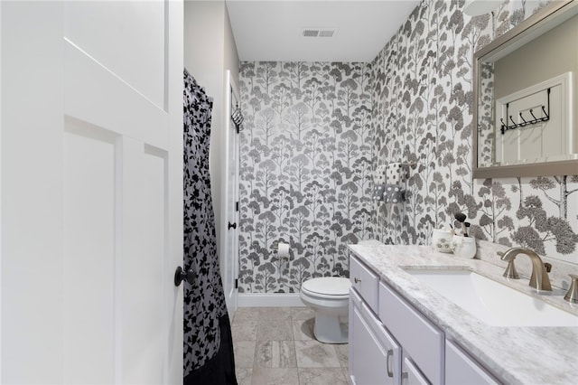 5 Jupiter Ln Unit F, Richmond, RI 02898 - bathroom with wallpapered walls, vanity, and an accent wall