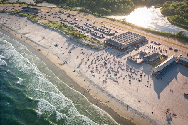 20 Narragansett Ave Unit 602, Narragansett, RI 02882 - aerial view of property's location featuring waterfront with a beach