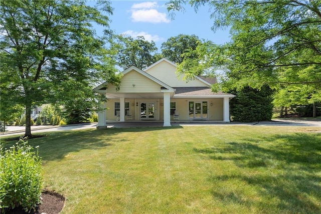 170 Providence Pike Unit 52, North Smithfield, RI 02896 - view of front of home featuring french doors and a front yard