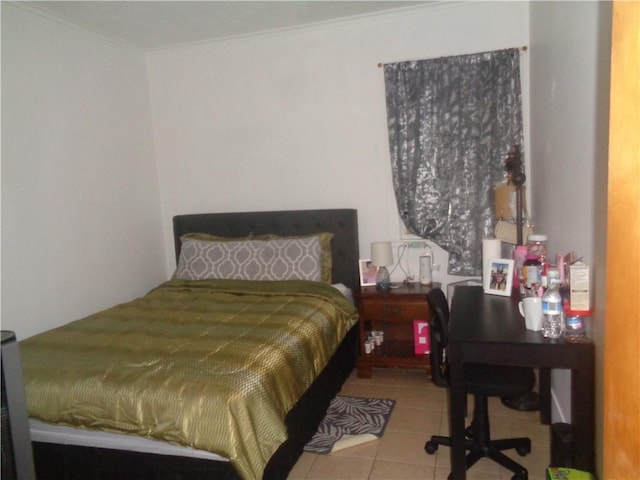 269 Althea St, Providence, RI 02907 - bedroom featuring tile patterned floors and crown molding