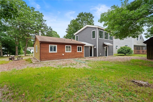 40 Alder Rd, Charlestown, RI 02813 - back of property with a yard