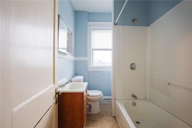 162 Rand St, Central Falls, RI 02863 - bathroom with vanity,  shower combination, and tile patterned flooring