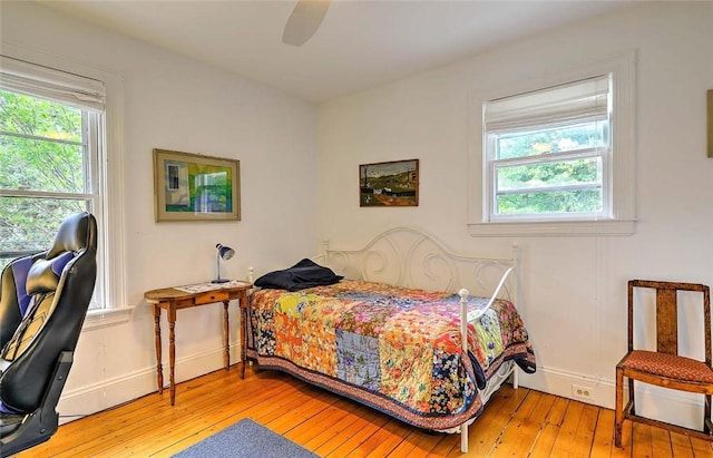 179 Elmgrove Ave, Providence, RI 02906 - bedroom featuring wood-type flooring and a ceiling fan