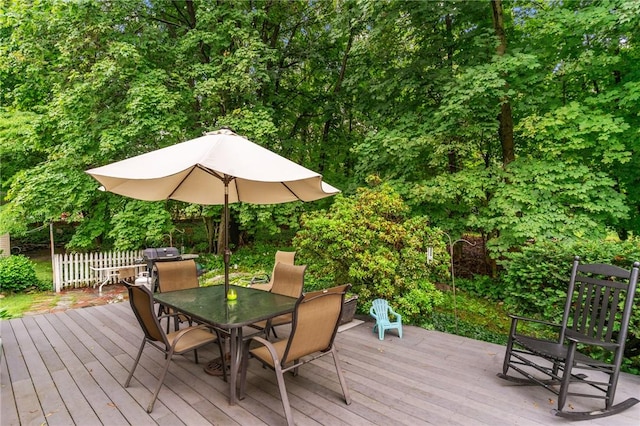 13 Welcome Rd, Smithfield, RI 02917 - wooden terrace with outdoor dining space
