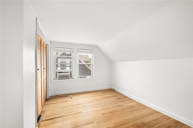 15 Preston Dr, North Kingstown, RI 02852 - bonus room featuring light wood finished floors, lofted ceiling, and cooling unit