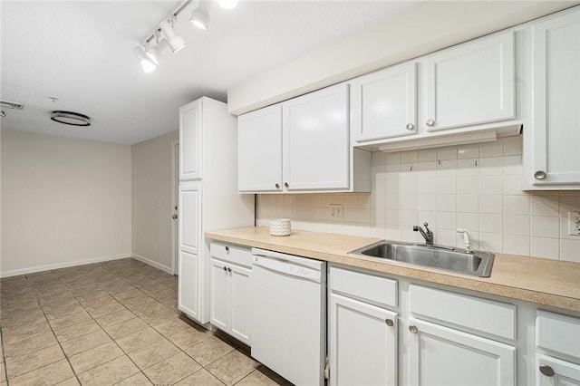 31 Devereux Ave Unit 115, Providence, RI 02909 - kitchen with dishwasher, backsplash, and white cabinetry