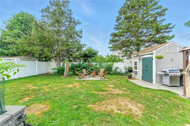 82 Martin St, East Providence, RI 02914 - fenced backyard featuring a patio and a shed