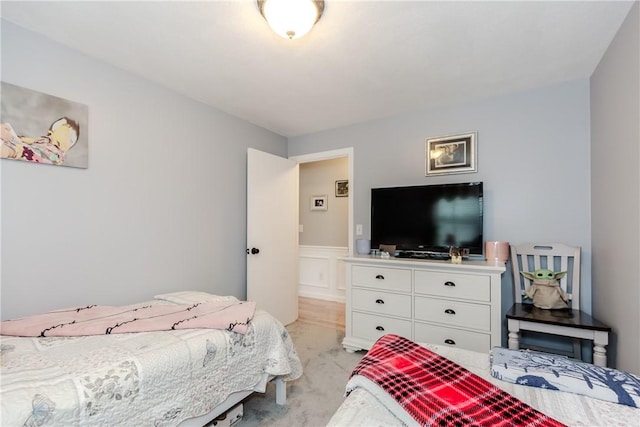 10 Pembroke Dr, Johnston, RI 02919 - bedroom featuring light colored carpet and a wainscoted wall