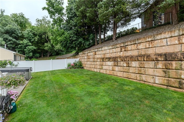 10 Pembroke Dr, Johnston, RI 02919 - fenced backyard featuring a hot tub